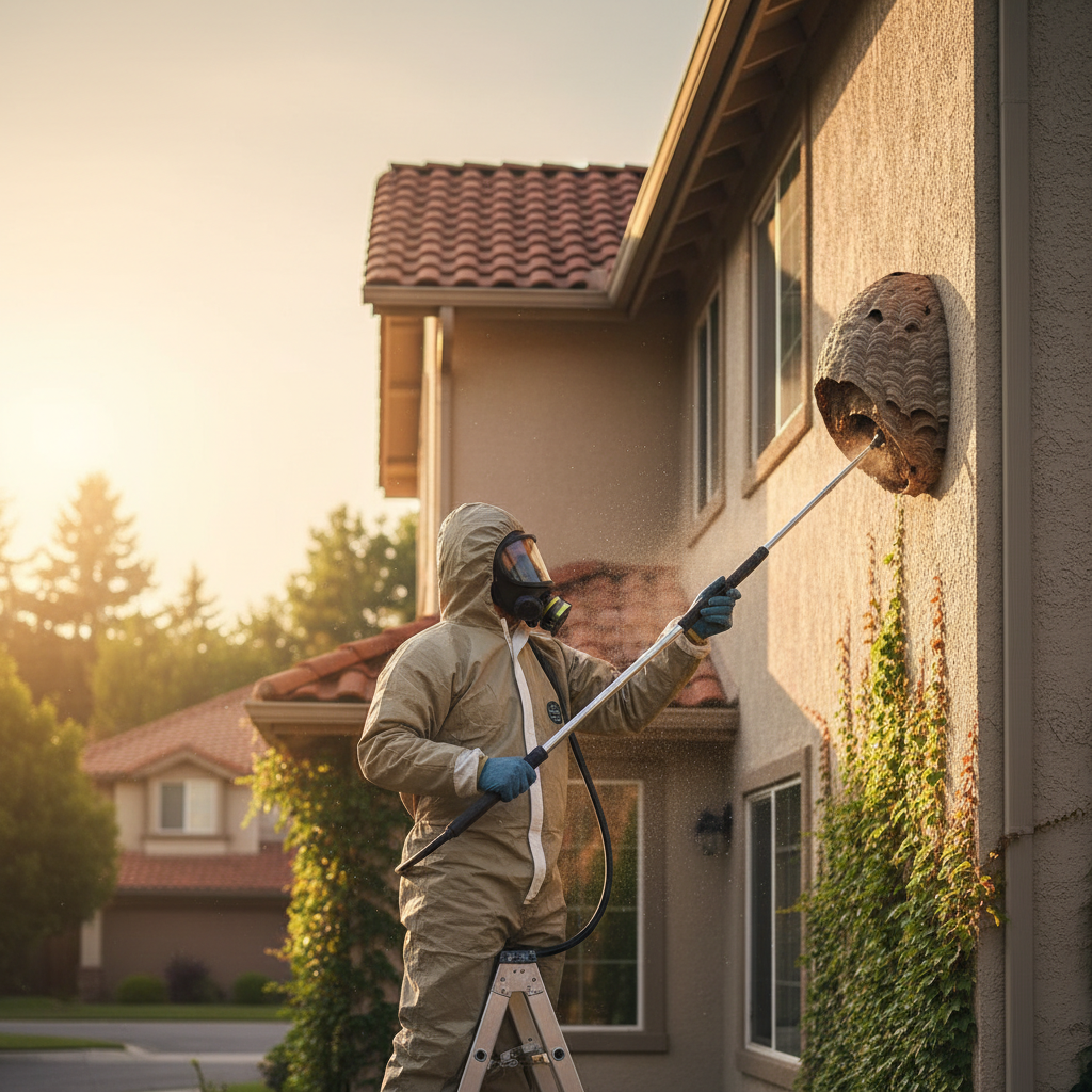 intervention-pompier-nid-guepes-42-Forez Guêpes & Nuisibles